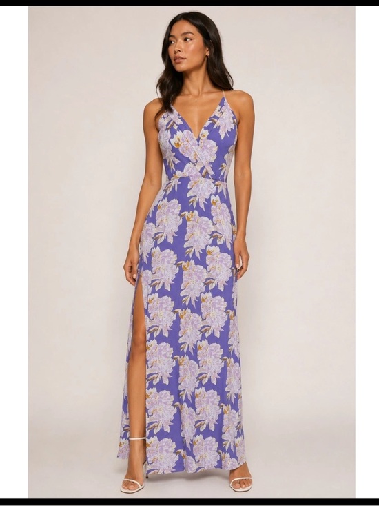 Astr Dresses & Skirts - ASTR Pandora Sheath Maxi Dress in Purple Floral